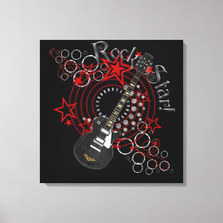 Lienzo KRW Rock Star Guitar Art