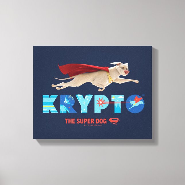 Lienzo Krypto El Superperro (Anverso)