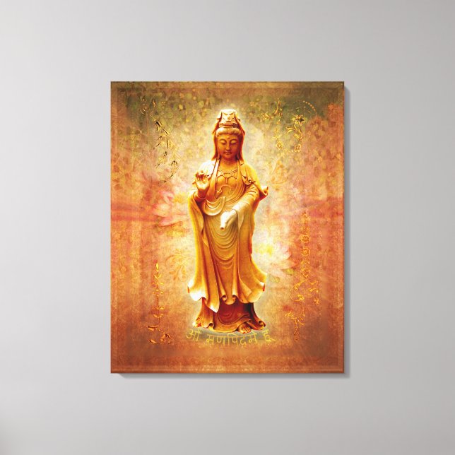 Lienzo Kuan Yin (Anverso)