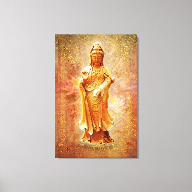 Lienzo Kuan Yin (Anverso)