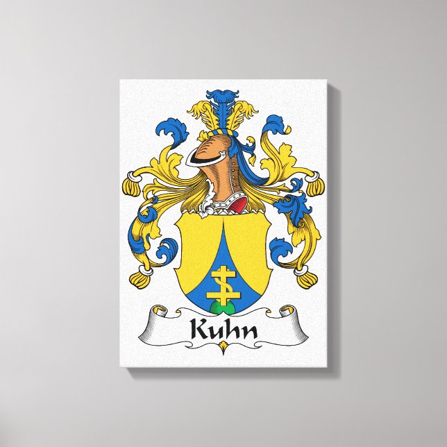 Lienzo Kuhn Family Crest (Anverso)
