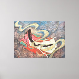 Lienzo  Kumoi-ji: Celestial Journey of the Heian Princess