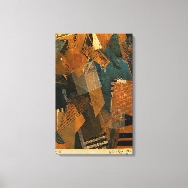 Lienzo Kurt Schwitters - FORMAS EN EL ESPACIO 1920 (Anverso)