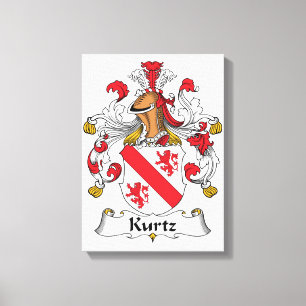 Lienzo Kurtz Family Crest