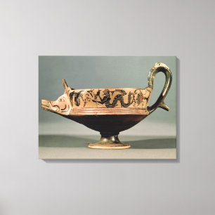 Lienzo Kyathos de figuras negras de Boeotian Da