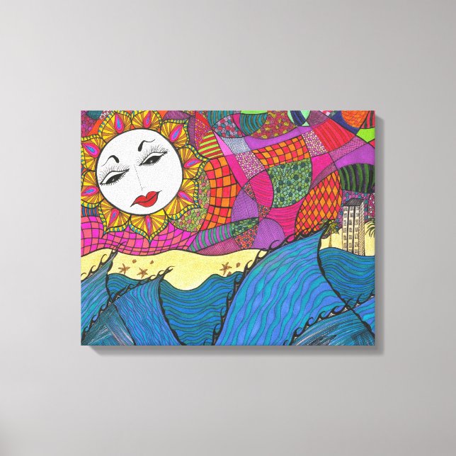 Lienzo L.A. Sunset ~ Giclee Canvas Print (Anverso)