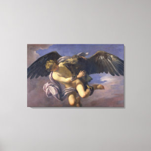 Lienzo La abducción de Ganymede, 1700 (aceite en lona)