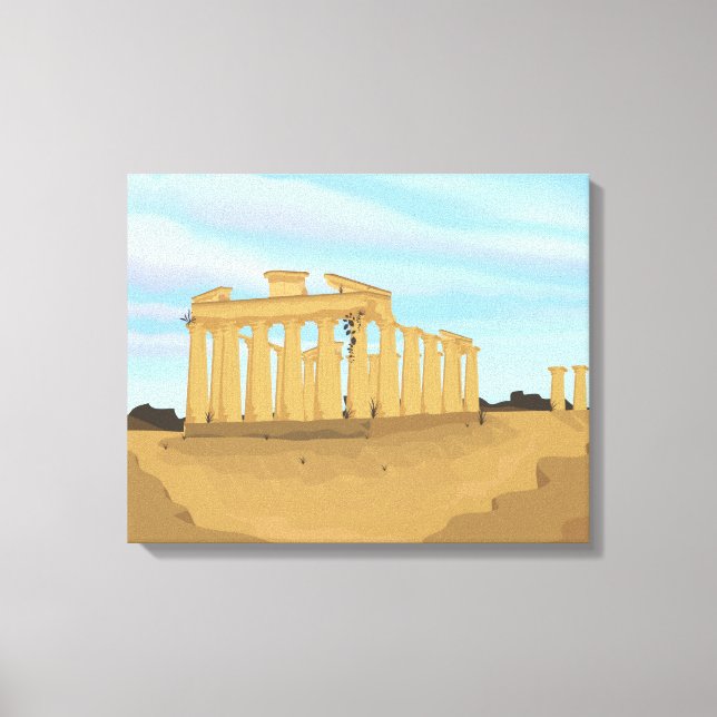 Lienzo La Acrópolis de Atenas (Anverso)