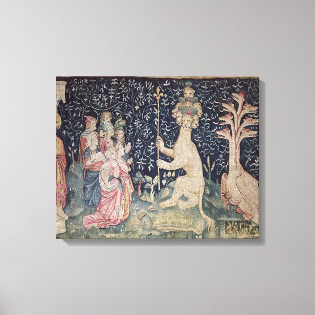 Lienzo La adoración de la bestia (Anverso)
