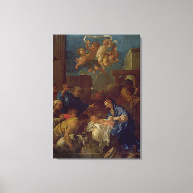 Lienzo La adoración de los pastores (Anverso)