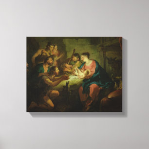 Lienzo La adoración de los pastores, 1725 (aceite en