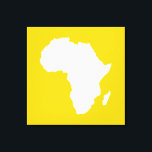 Lienzo La adormidera dorada África audaz<br><div class="desc">El esquema del mapa de África en blanco con colores contrastantes en la paleta "Safari" de Emporio Moffa,  inspirada en la audaz aventura y salvaje del continente.</div>
