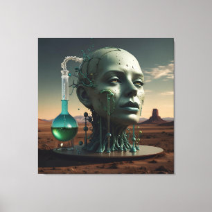 Lienzo La alquimia de la evolución humana