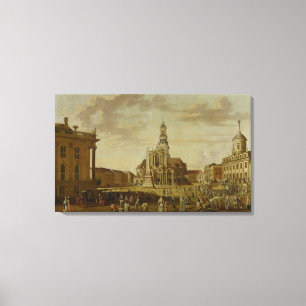 Lienzo La alteración Markt con la iglesia del St.