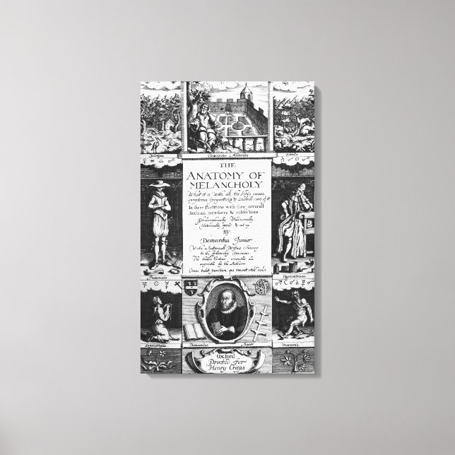 Lienzo La anatomía de la melancolía (Anverso)