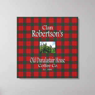 Lienzo La antigua casa de Dunalastair del clan Robertson 