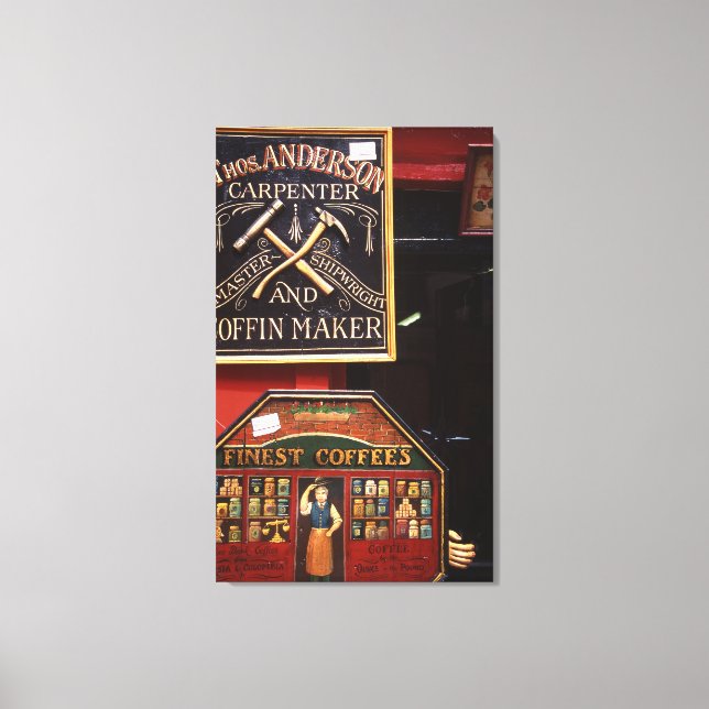 Lienzo La antigua tienda (Anverso)