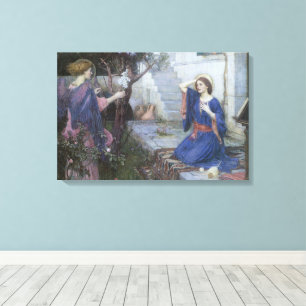 Lienzo La Anunciación por John William Waterhouse
