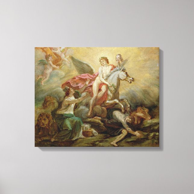 Lienzo La Apoteosis de Voltaire, 1778 (Anverso)