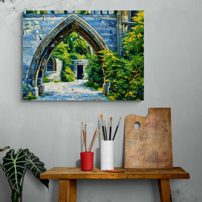 Lienzo La arteria encantada de un jardín oculto (The perfect touch of magic: our "Secret Passage" print.)