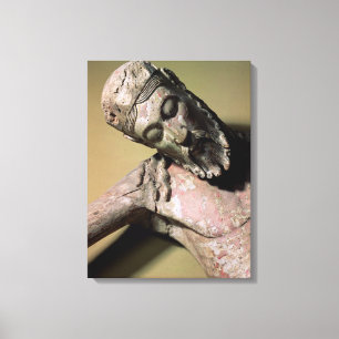 Lienzo La ascendencia de la cruz, siglo XII (policromo)