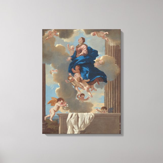 Lienzo La asunción de la Virgen (Anverso)