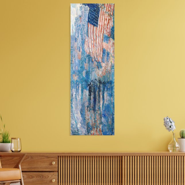 Lienzo La avenida en la lluvia por Childe Hassam (Insitu (Sala de estar))