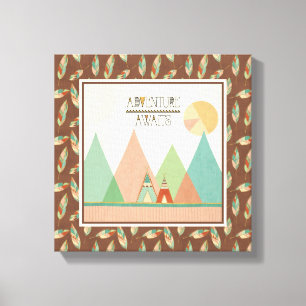 Lienzo La aventura de Geo III el   del sudoeste aguarda