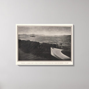 Lienzo La bahía cerca del muelle de los pescadores, San