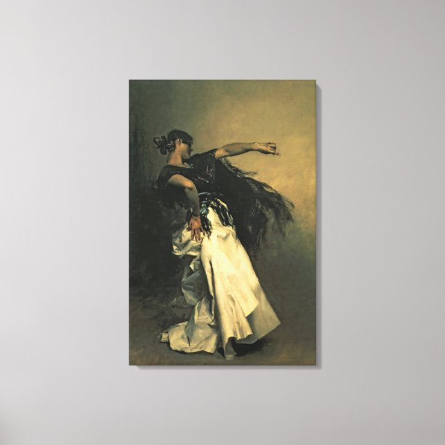 Lienzo La bailarina española, estudio para 'El Jaleo', 18 (Anverso)
