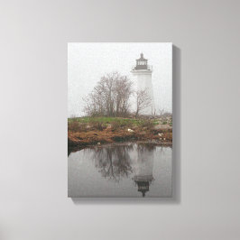 Lienzo La baliza en la niebla