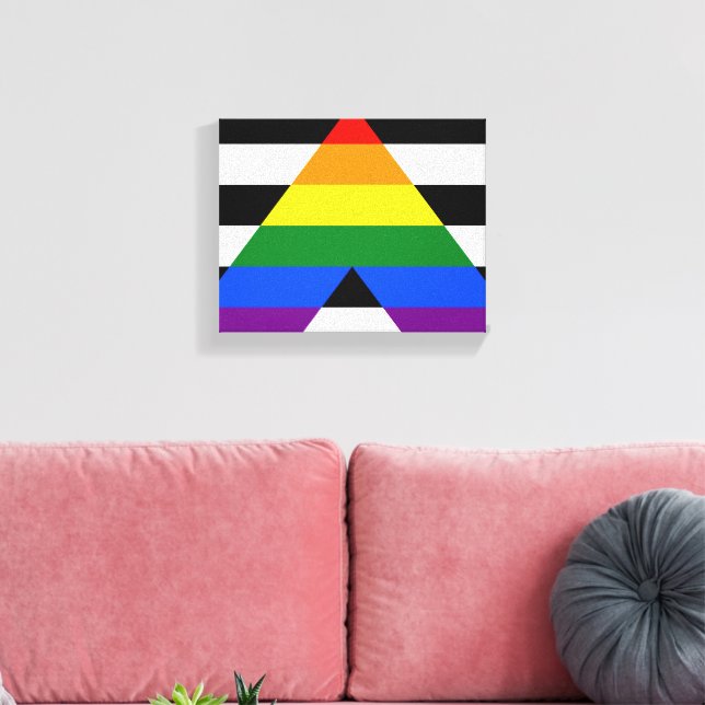 Lienzo La bandera de aliado directo de SlipperyJoe con su (Insitu (Sala de estar))