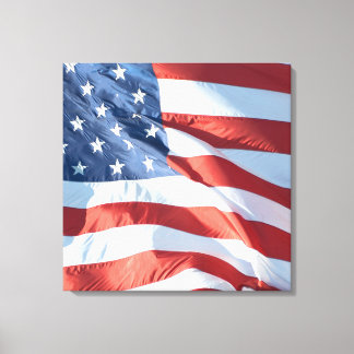 Lienzo La bandera estadounidense - Un Bella Artes patriót