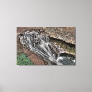 Lienzo La bañera del diablo, colinas de Hocking, Ohio