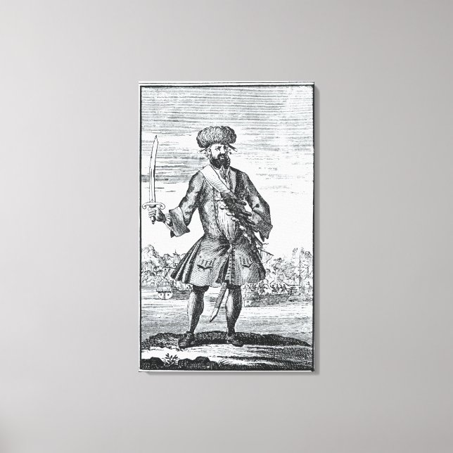 Lienzo La barba negra del pirata, de 'Una historia genera (Anverso)