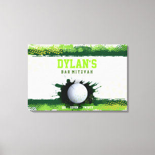 Lienzo La barra Mitzvah del CHAPOTEO del VOLEIBOL firma