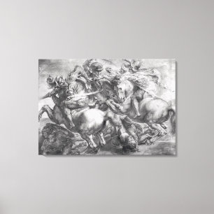 Lienzo La batalla de Anghiari después de Leonardo da