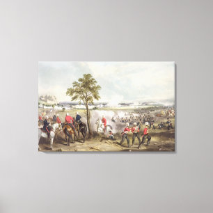 Lienzo La batalla de Goojerat el 21 de febrero de 1849,