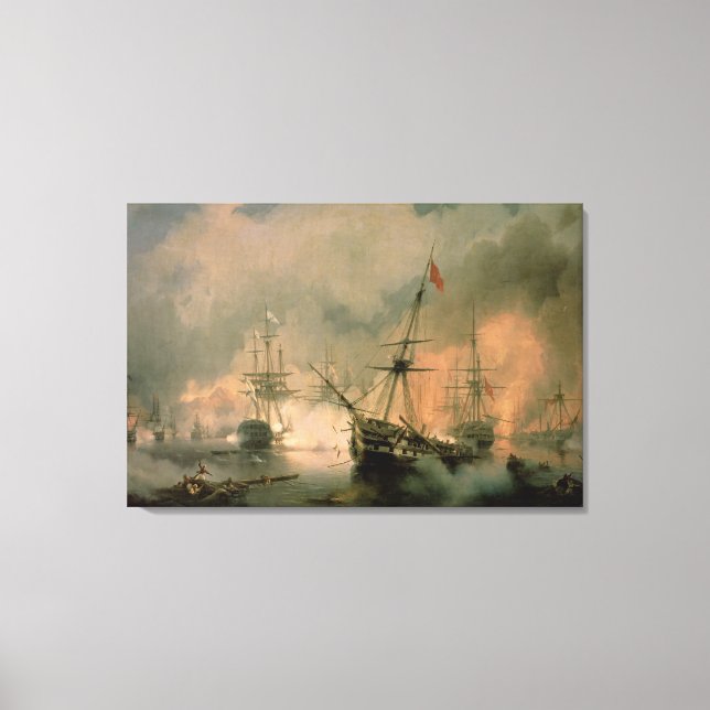 Lienzo La batalla de Navarino, 20 de octubre de 1827, 184 (Anverso)