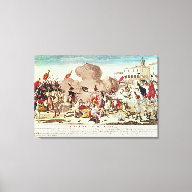 Lienzo La batalla de Ostrolenka (Anverso)