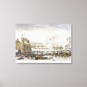 Lienzo La batalla de Preussisch-Eylau, 9 de febrero de 18