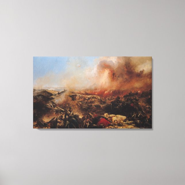 Lienzo La batalla de Sebastopol (Anverso)