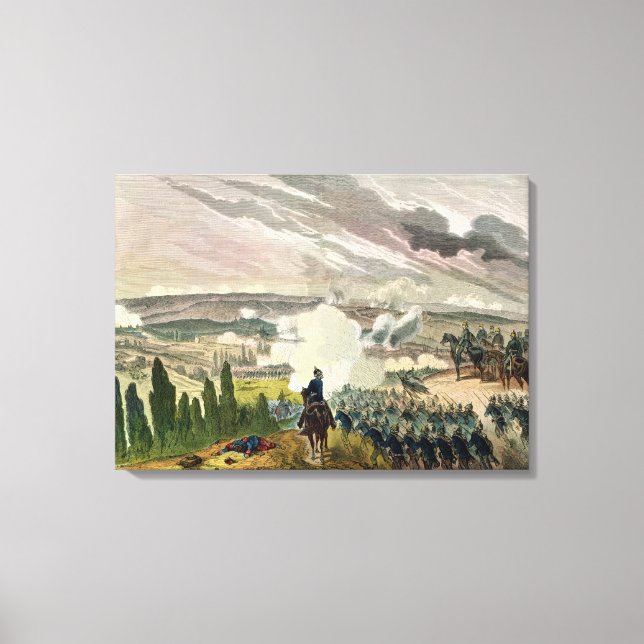 Lienzo La batalla de Sedan, 1 de septiembre de 1870 (Anverso)