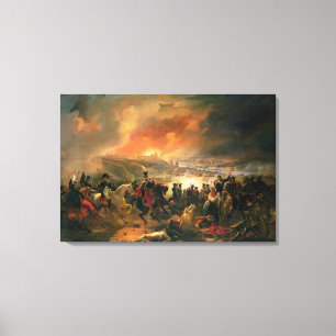 Lienzo La batalla de Smolensk, el 17 de agosto de 1812,