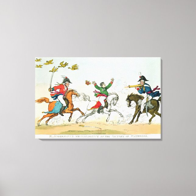 Lienzo La batalla de Waterloo (Anverso)