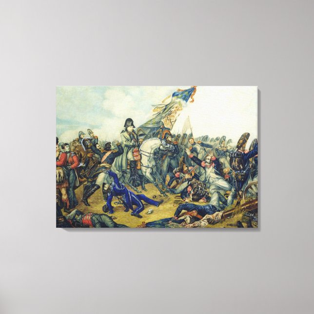 Lienzo La batalla de Waterloo en 1815, 1831 (Anverso)
