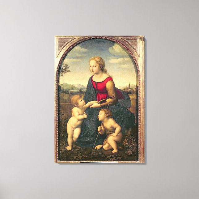 Lienzo La Belle Jardiniere, 1507 (Anverso)