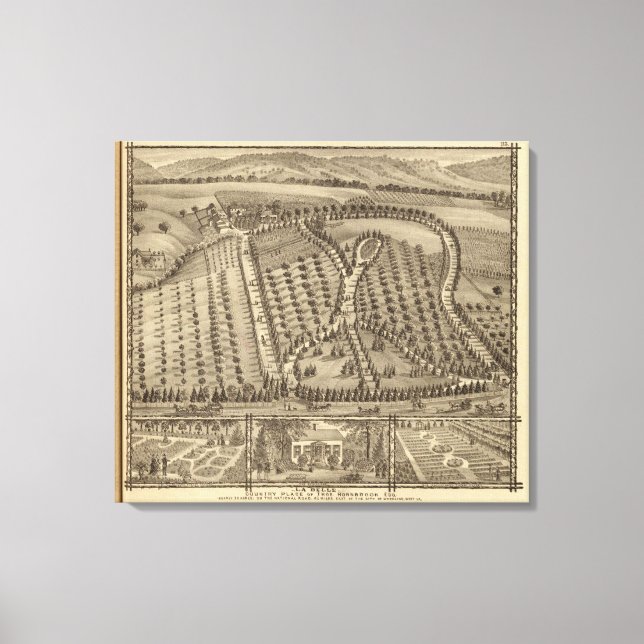 Lienzo La Belle, lugar de campo de Thos Hornbrook (Anverso)