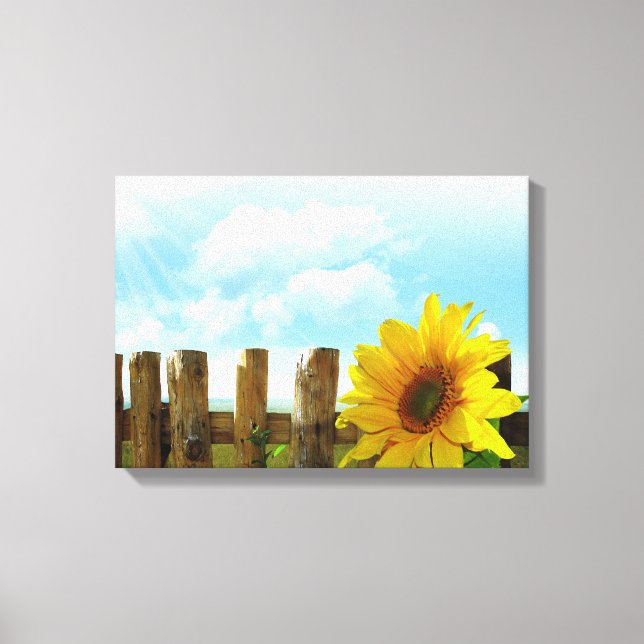 Lienzo La belleza de la naturaleza del girasol (Anverso)