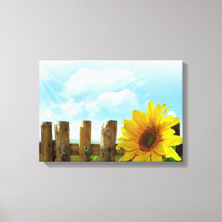 Lienzo La belleza de la naturaleza del girasol
